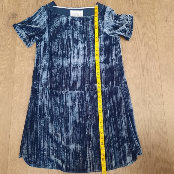 Anthropologie Floreat Crushed Velvet Burnout Tunic Oversized Dress - Picture 11 of 12